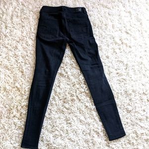 Black high waist stretch skinny jeans